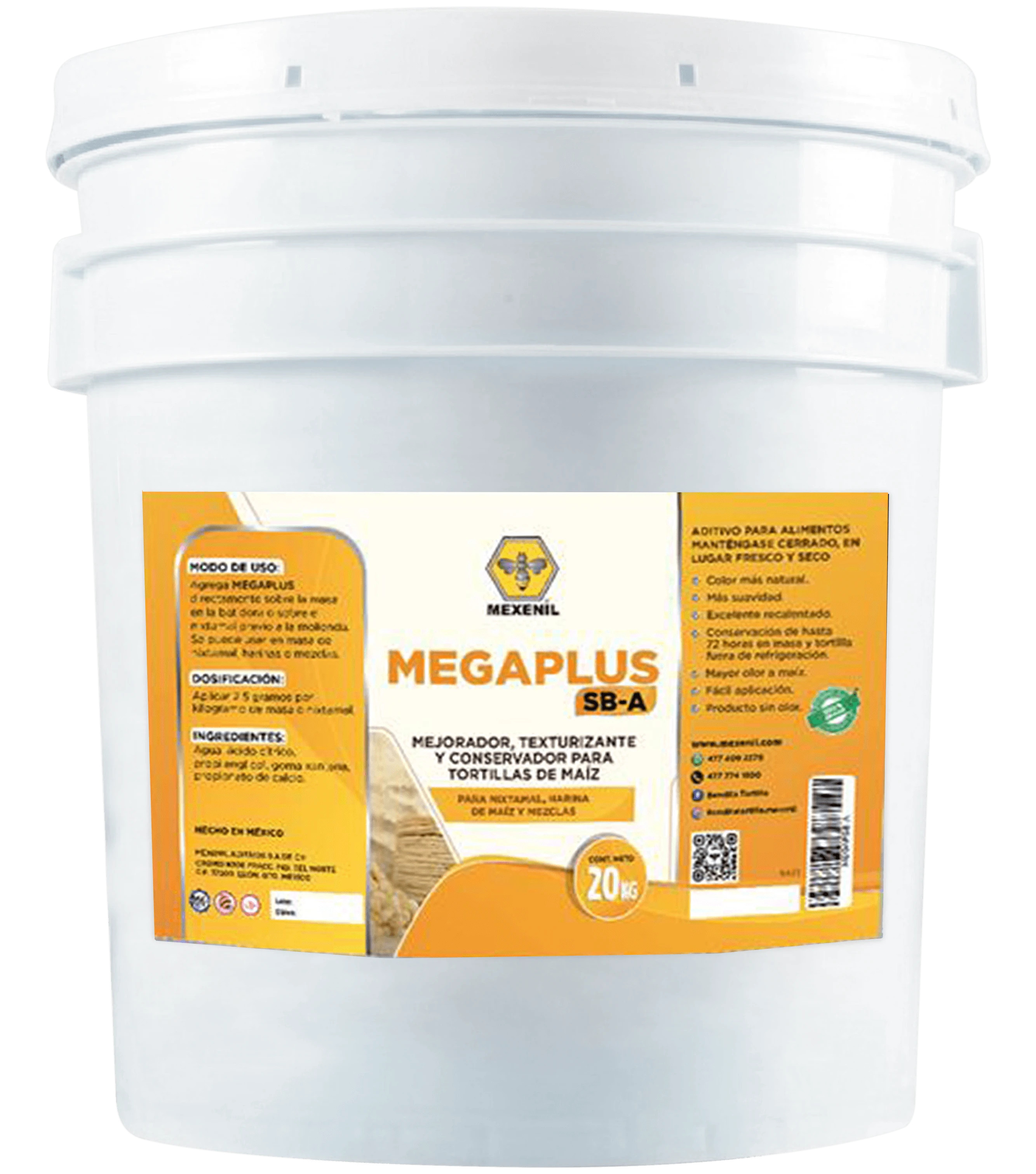 Megaplus SB-A Mejorador, Texturizante y Conservador para Tortilla de Maíz