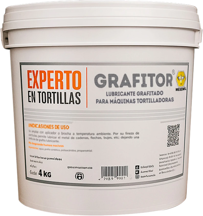 Grafitor lubricante grafitado para maquinas tortilladoras