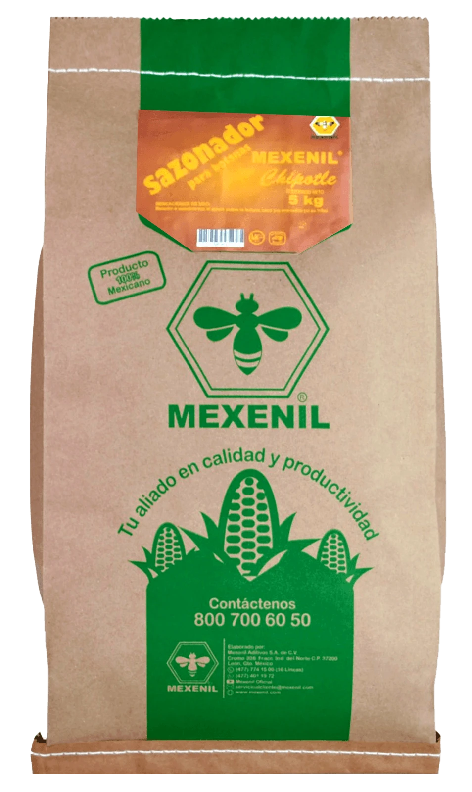 Sazonador Chipotle Mexenil para Snacks, Botanas y Frituras